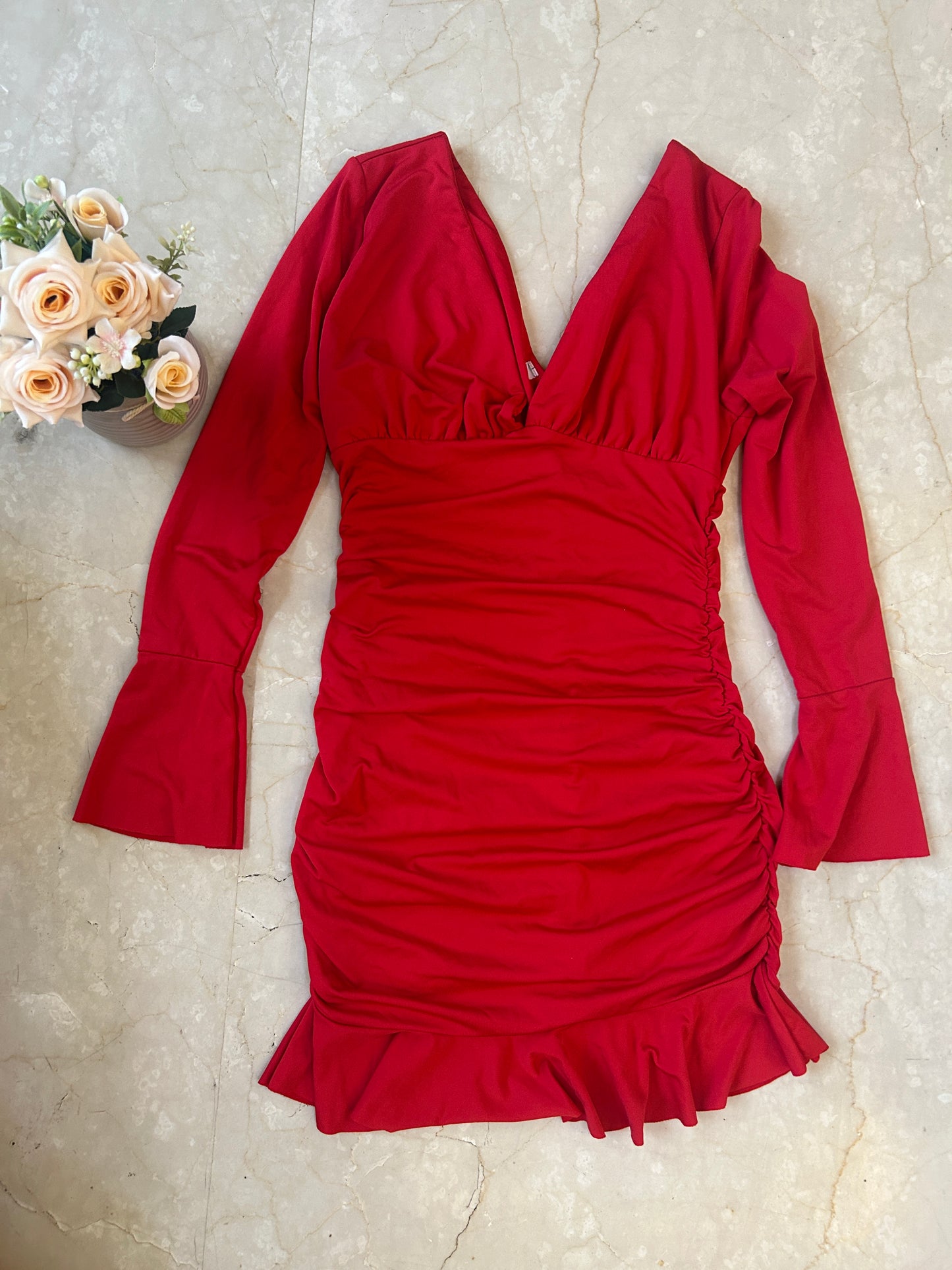 Vivian Ruched Mini Dress