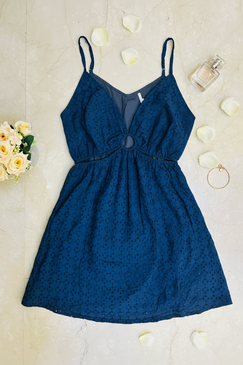 Navy Cloudline Mini Dress