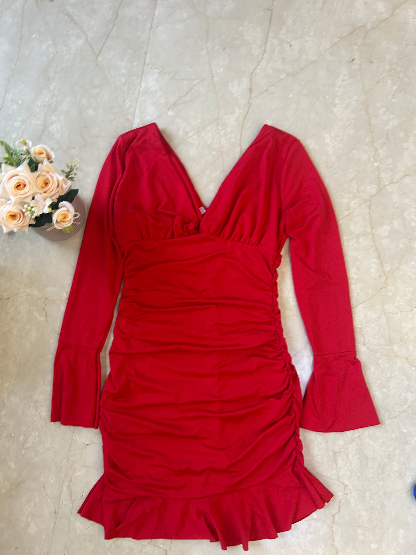 Vivian Ruched Mini Dress