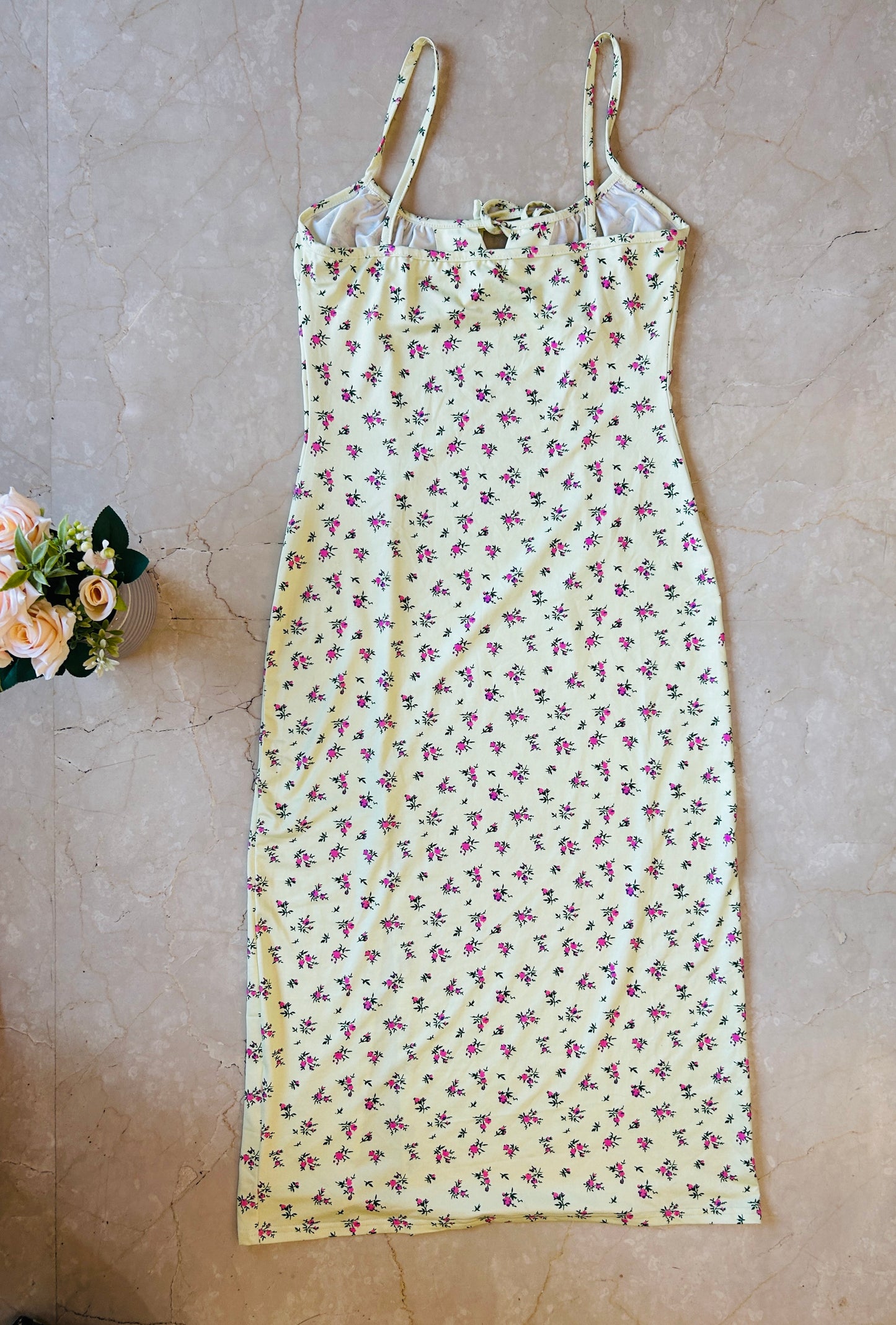 Amelia Floral Slit Dress