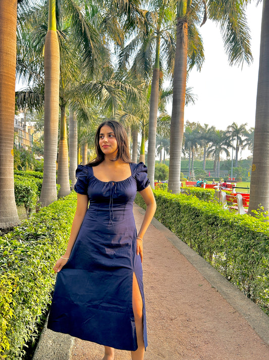 Juliet Navy blue Corset Dress