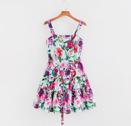 Olivia floral mini dress