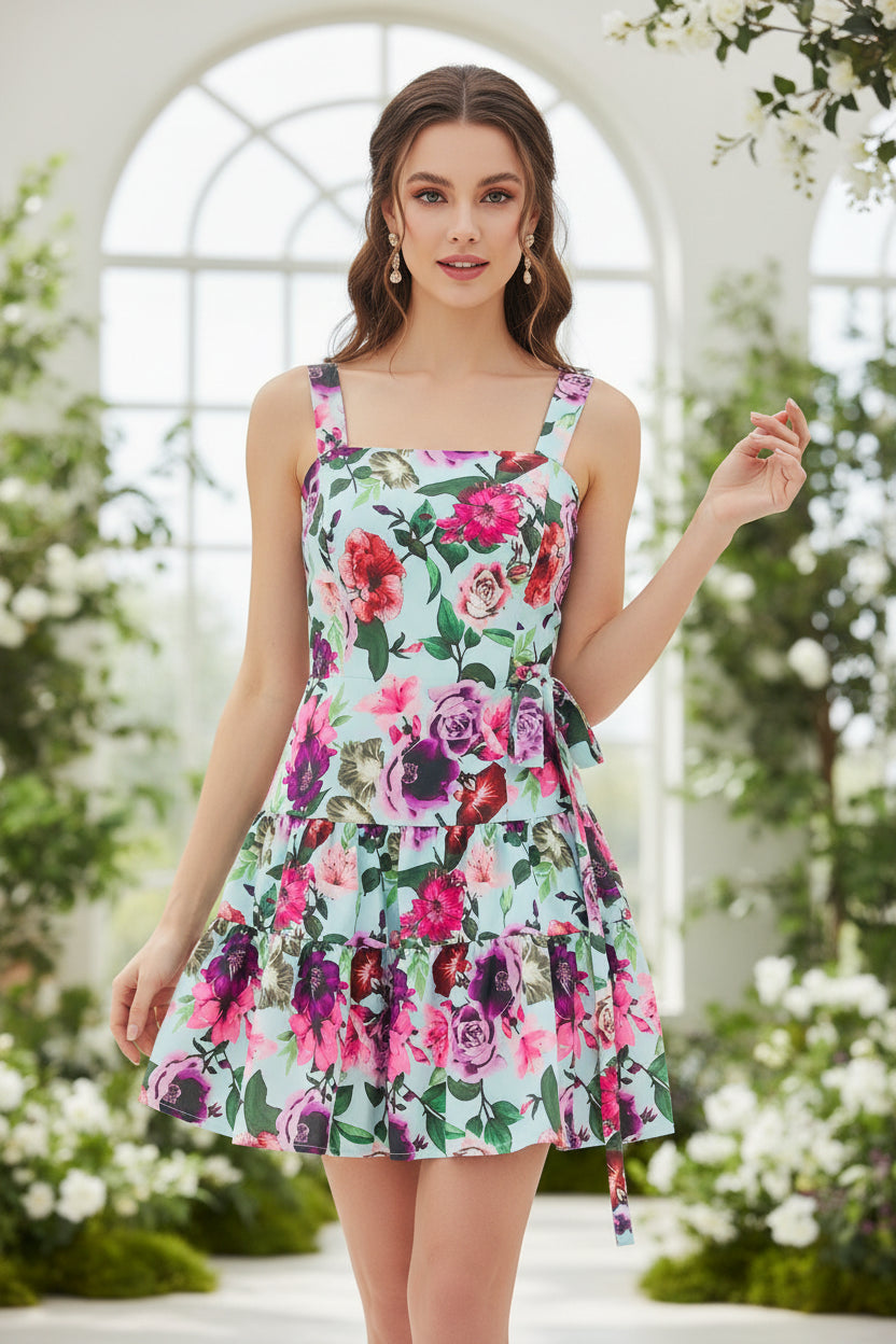 Olivia floral mini dress