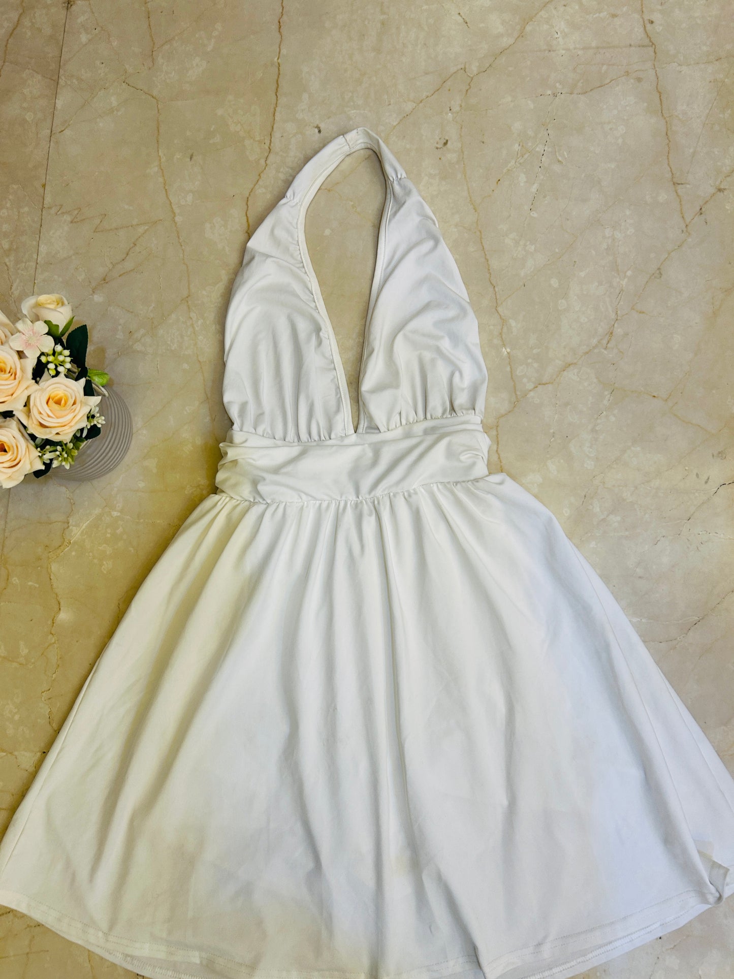 White Halo Halter Mini