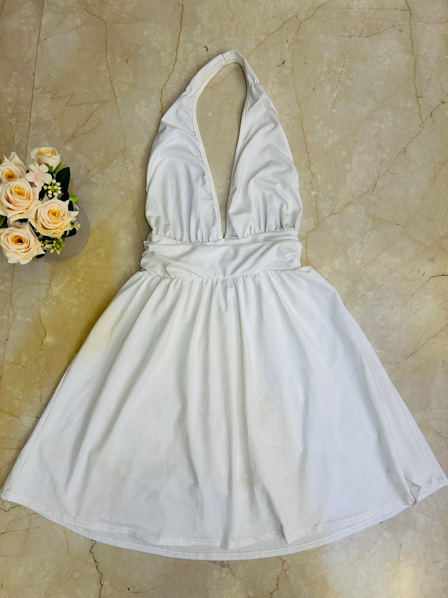 White Halo Halter Mini