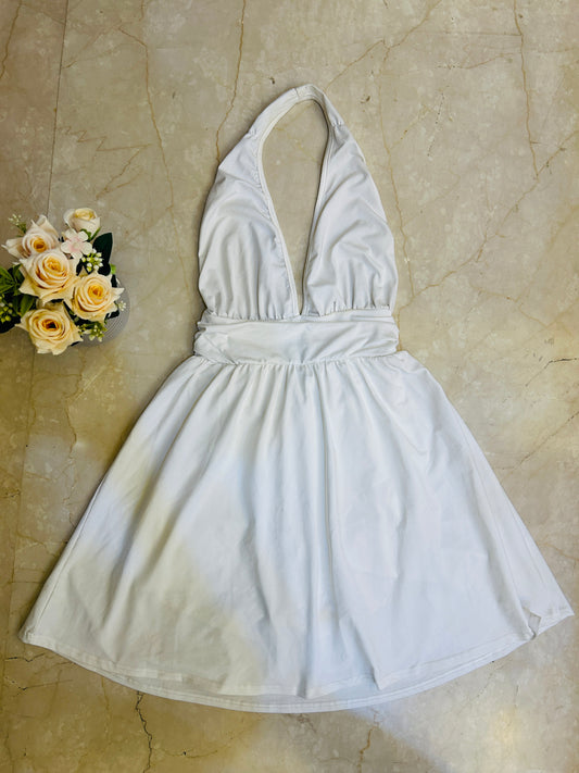 White Halo Halter Mini