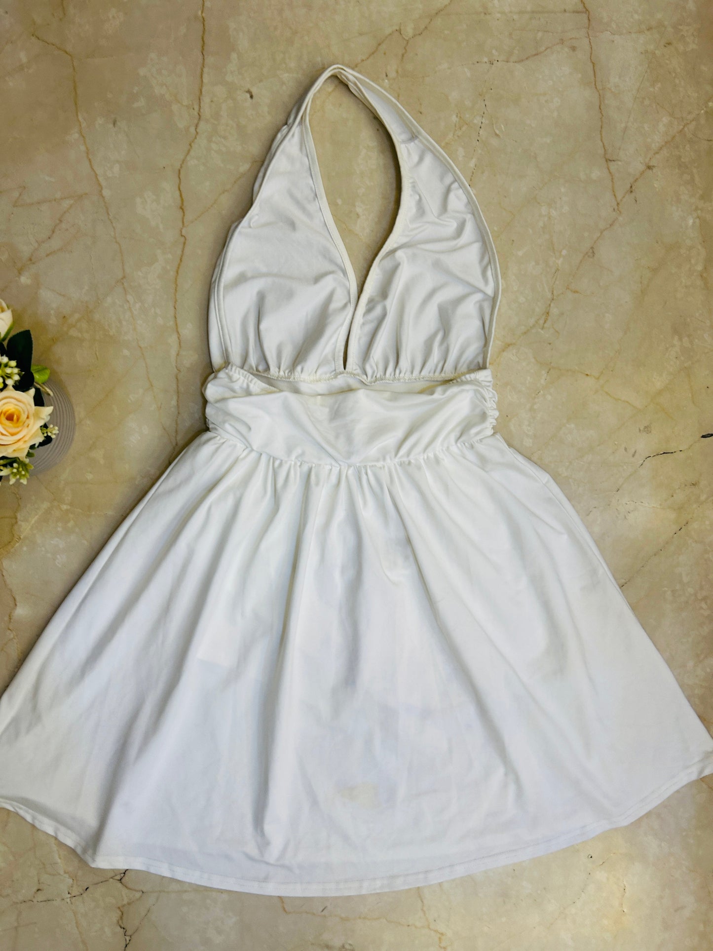 White Halo Halter Mini