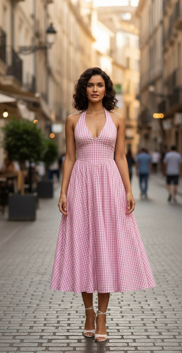 Rose Cottage Gingham  Dress