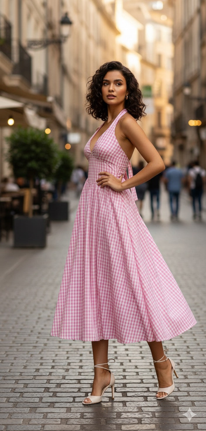 Rose Cottage Gingham  Dress