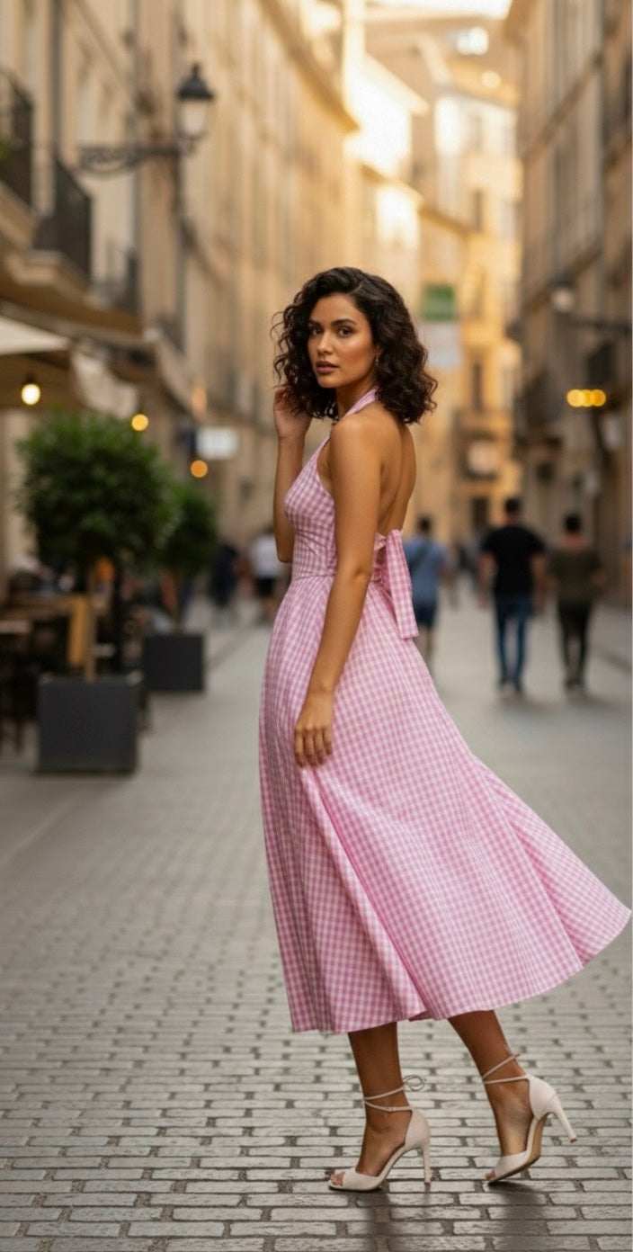 Rose Cottage Gingham  Dress