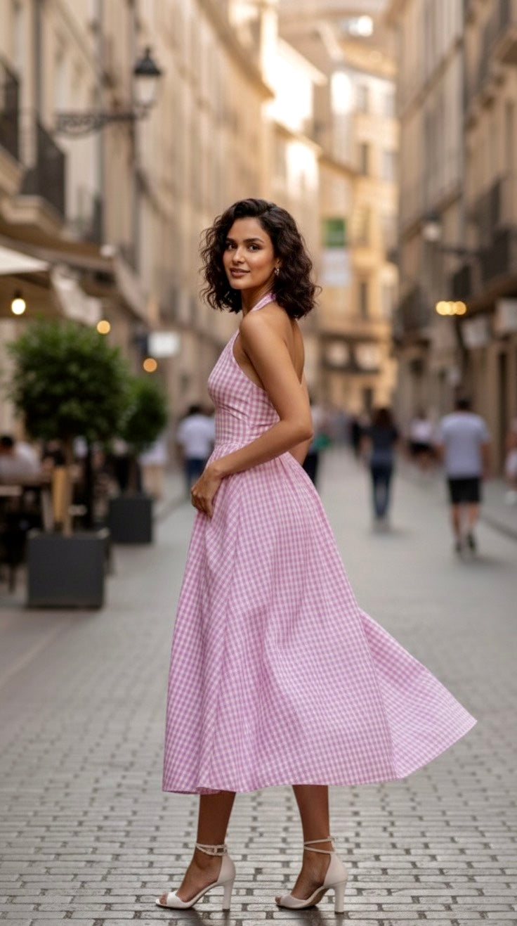 Rose Cottage Gingham  Dress