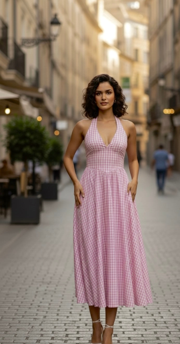 Rose Cottage Gingham  Dress